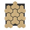 4 PCS Sound Absorbing Panels, Wood Soundproof Wall Panels, Decorative
