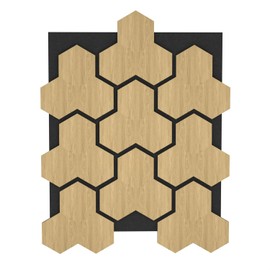 4 PCS Sound Absorbing Panels, Wood Soundproof Wall Panels, Decorative Art Paneles, Suitable for Home and Office, Recording Studio, Ceiling, Wall, 31.4"X24.6"X0.86"