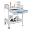MhdunueSK Rolling Utility Cart, Medical Utility Cart with Drawers, 2-Tier