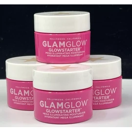 GlamGlow GLOWSTARTER Mega Illuminating Moisturize 1 Nude Glow 1oz Pink Jar NEW
