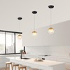 WOWEWA G9 Hanging Light Acrylic Pendant Light Modern Ball Chandelier