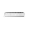 QWORK® 2 pieces high-quality aluminium ventilation grille, door ventilation grille,
