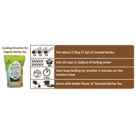 McCabe Organic Hulless Barley Tea - Roasted Hulless Barley Tea | USDA and CCOF Certified | Product of USA | 1.5 lbs (24 Oz)