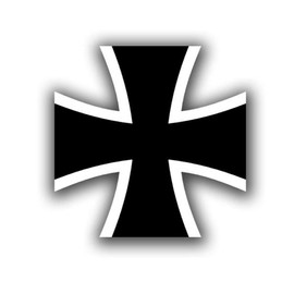 A1427 Sticker German Army Cross for Tank Leopard 2 BW Waistband 25 x 25 cm