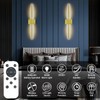 Wall Sconces Set of 2 Battery Operated, 8000mAh USB Rechargeable