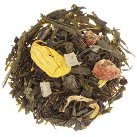 AURESA Green Tea Eight Golden Sunrises | Eight Green Tea Varieties | Mild Tea with Fruity Sweet Strawberry Pineapple Aroma