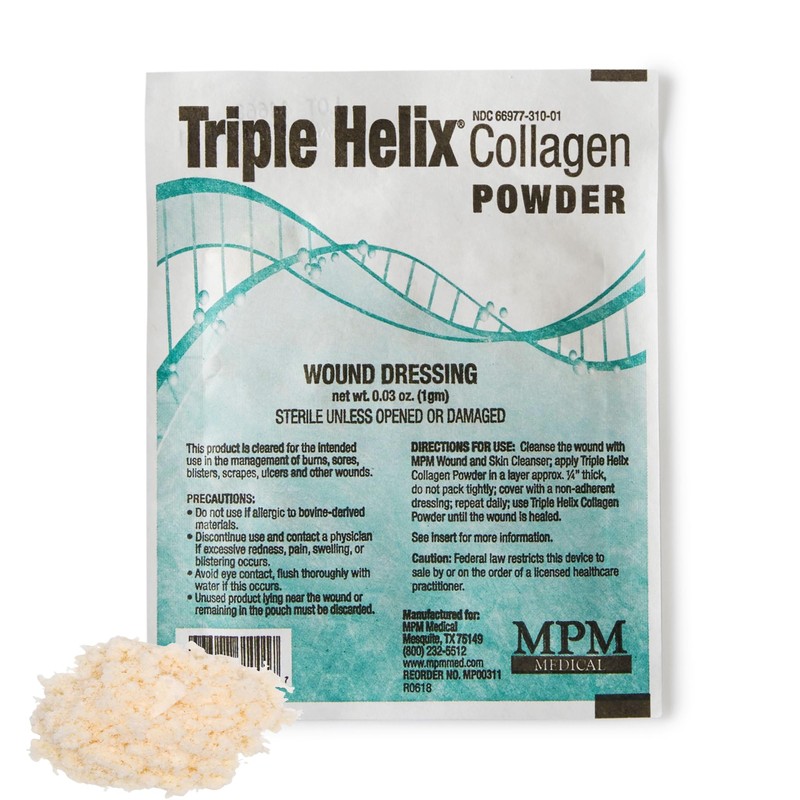 Triple Helix Collagen Powder, 1g Pouch, Each, by MPM Medical
