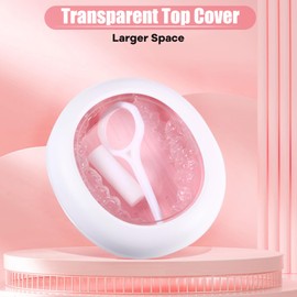 LONGMON Retainer Case,Slim Retainer Case,Compatible with Invisalign,Aligner,Contain Remover Tool,Chewies White Pink