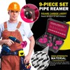Premium 9-Piece PVC Pipe Reamer Kit, Includes Sizes 1/2", 3/4",