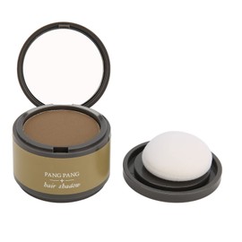 Hair Shadow Sponge Hair Filler Powder, Light Coffee Root Touch Up Powder, Eyebrow Powder, Eyeshadow, Face Contour Shadow, Hairline Powder, Hair Topper