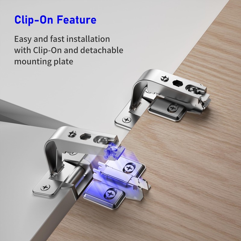 Burks 2 Pack Lazy Susan Hinge 90 Degree Pie Cut