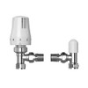 Plumb Bliss Thermostatic TRV Valve (15mm x 1/2") Angled with
