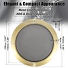 X AUTOHAUX 5'' Gold Tone Car Audio Speaker Cover Mesh
