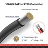 ELFCULB 10AWG XT60 to SAE Connector Extension Cable with SAE