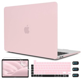 CISSOOK Baby Pink Case for MacBook Pro 13 inch Case 2023 2021 2020-2016 Release Model A2338 M2 M1 A2251 A2289, Plastic Hard Shell Case + Keyboard Cover Compatible with MacBook Pro 13" with Touch Bar