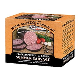 Hi Mountain Seasonings - Cracked Pepper 'n Garlic Summer Sausage Kit - Make your Own Delicious Sausage