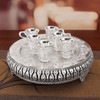 Turkish Coffee Cup and Tea Pot Set Including Teapot,Tea Tray,6