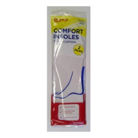 Comfort Insoles - Shoe Inserts - Foam Cushions - 2 Pairs - One Size Fits All