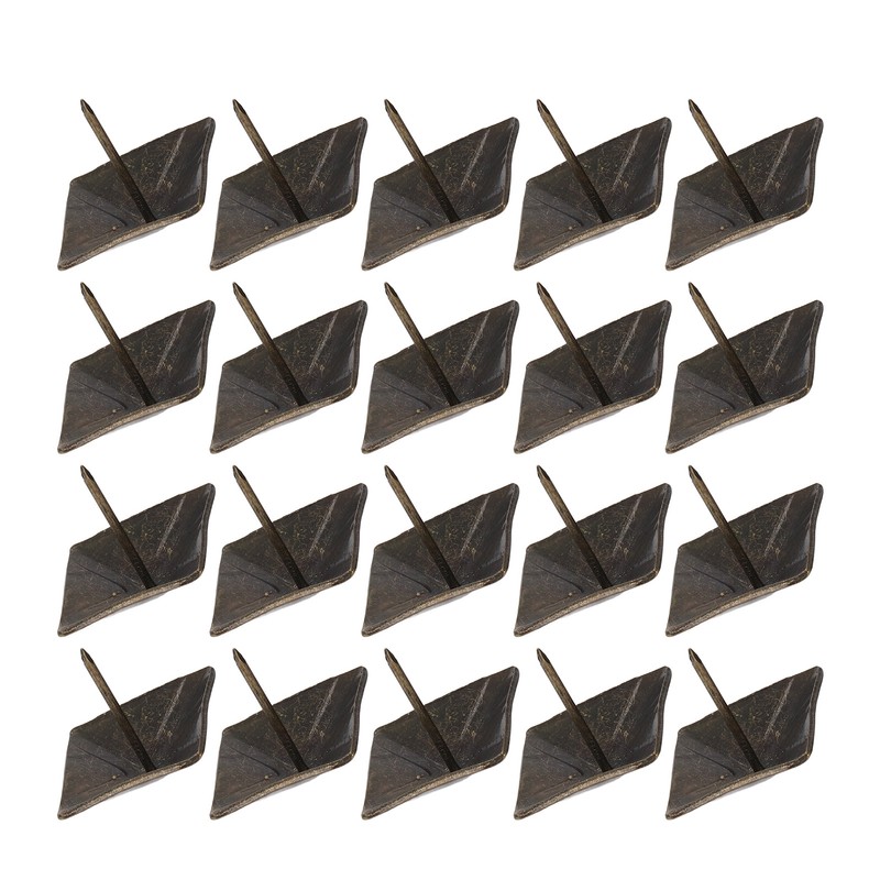 20 Pcs Antique Decorative Tacks Quadrate Appearance Clavos Decorative Nails