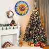 Yoiolclc Large Outdoor Clock Waterproof-Decorative Sun Flower Wall Clocks for