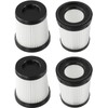 Paquete de 4 filtros HEPA lavables de repuesto para aspiradora