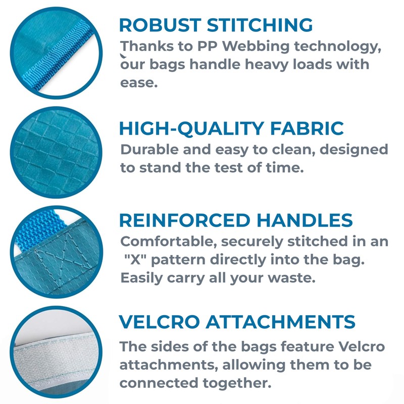 Janaa® | Premium Set of 3 Recycling Bags [Stylish Design]