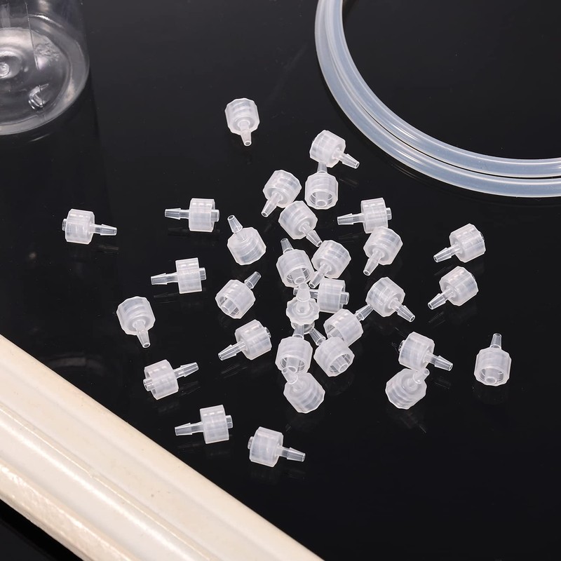 30pcs Syringe Adapter, Male Luer Lock 3/32 Inch Luer Lock