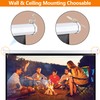 JungleA Pull Down Projector Screen,72 inch 4:3 HD Foldable and