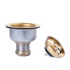 VARNAHOME 3-1/2 Deep Cup Kitchen Sink Drain Assembly, 304 Stainless