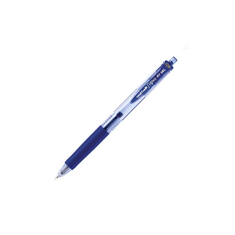 Uni-Ball Signo Retractable Gel Pens, Ultra Micro Point, 0.38mm, Blue,