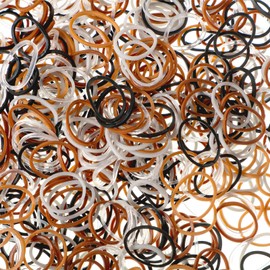 Hicarer 1000 Mini Rubber Bands Soft Elastic Bands for Kid Hair Braids Hair (Elegant Color,1.5 cm)