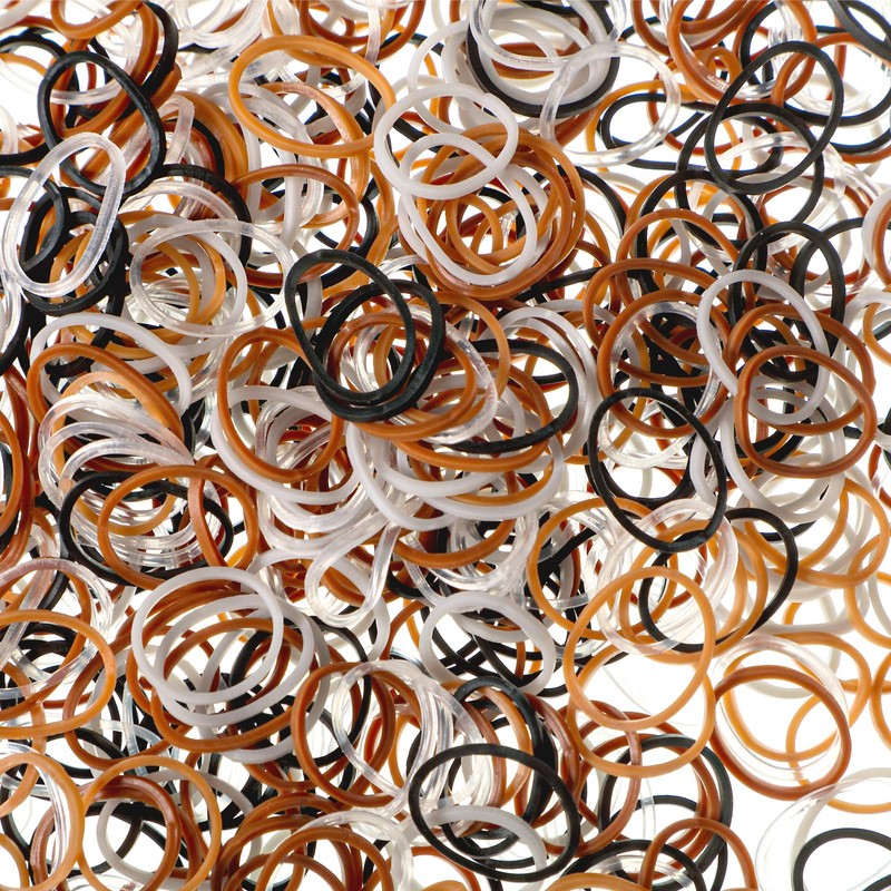 Hicarer 1000 Mini Rubber Bands Soft Elastic Bands for Kid