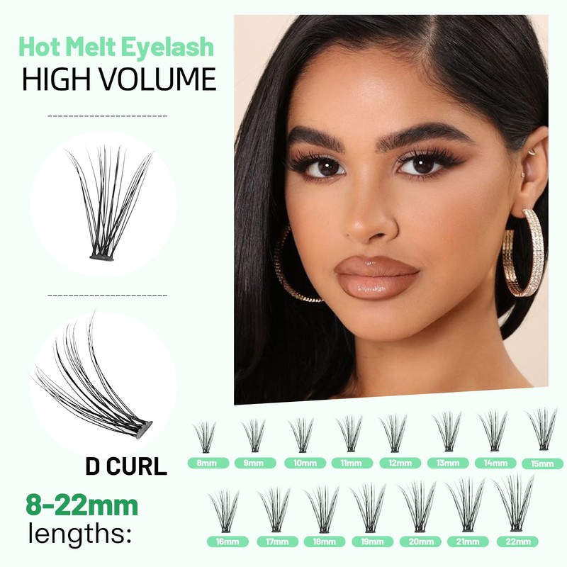 Bodermincer 20D Soft 0.07 C Curl Lash Clusters - Individual