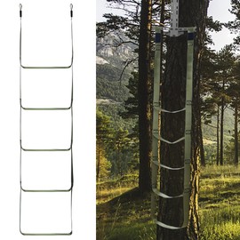 WBCBEC 5 Step Climbing Stick Aider - Lightweight Webbing Rope Ladder for Hunting