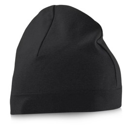 AKSIQIOL Men's Winter Beanie Hat, Black Thermal Skull Cap, Comfortable & Breathable, Unisex for Running & Cycling