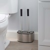 Bath Bliss 2-in-1 Toilet Brush and Plunger Set in Stainless