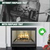 Flehomo Adjustable Fireplace Tray, Expandable Ash Pan for Ash Collection,