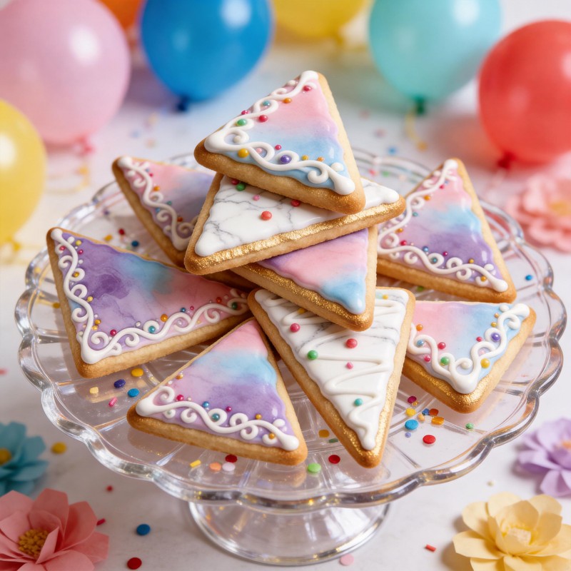 Triangle Cookie Cutters Set, 7PCS Stainless Steel Kitchen Baking Tools