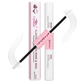 FADVAN Lash Cluster Glue, Lash Bond and Seal for DIY Lash Extension Super Hold 72 Hours Latex Free for Sensitive Eyes (Clear-10ml)