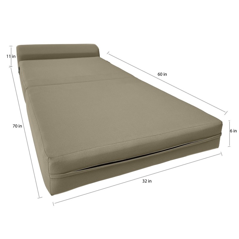 Amfuton Sleeper Chair Folding Foam Beds, Foldable Sofa Bed Sit