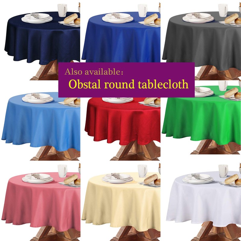 Obstal 210GSM Rectangle Red Tablecloth, Christmas Decorations Table Cloth Waterproof,