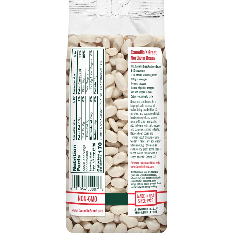 Camellia Brand Dried Great Northern Beans – Premium White Beans