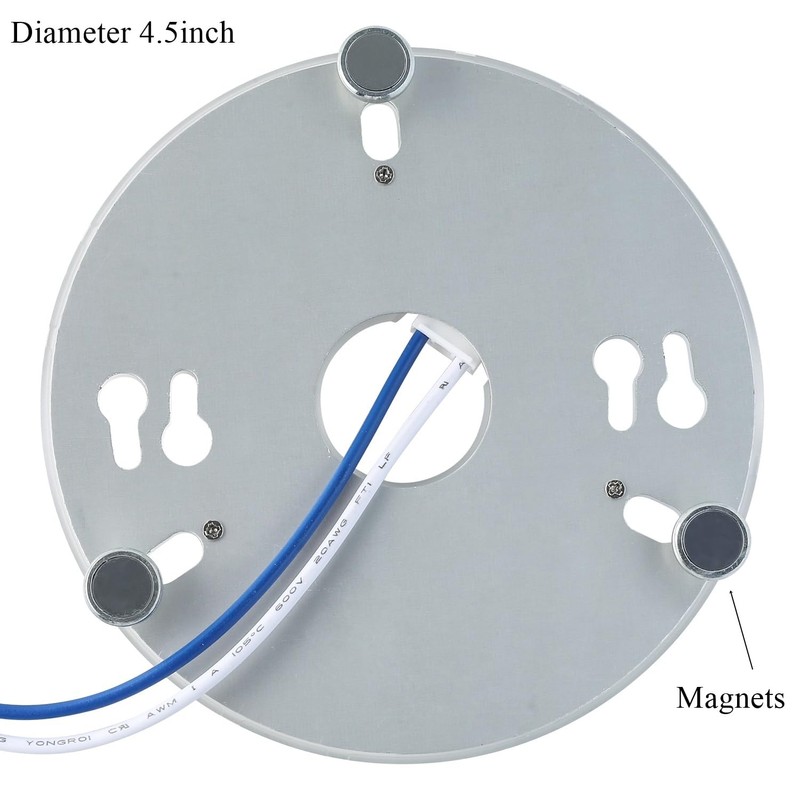 HAOLEDI 4.5'' 15W LED Ceiling Fan Light Retrofit Kit, Flush