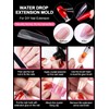EBANKU 120 PCS Clear Matte Dual Nail Forms System Coffin