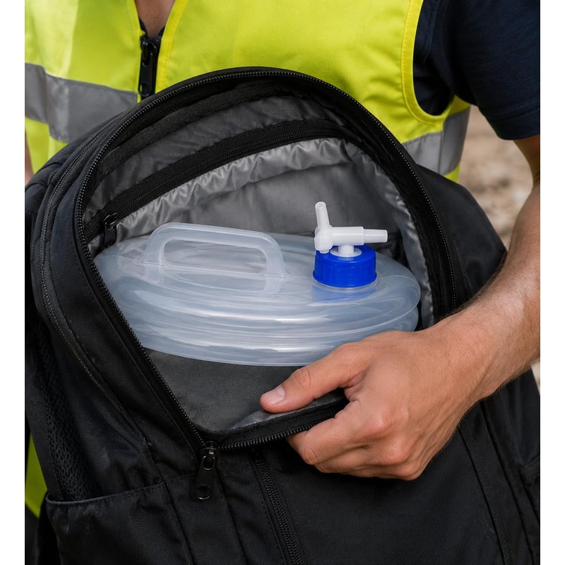 OTHERWISETRIVIAL 5 Litre Collapsible Water Tank LDPE with Tap Compact