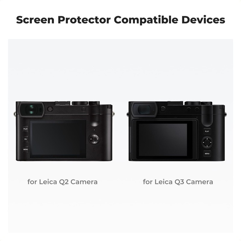 K&F Concept 3 Pack Screen Protector Compatible for Leica Q2/Q3