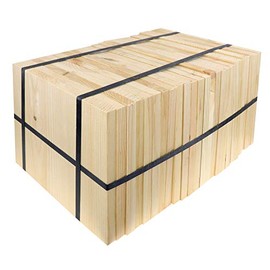 AAMA Martial Arts Taekwondo Karate Pine Wood Breaking Board Bundle - Assorted Size & Thickness - 8 x 11 x 3/4" (25pcs/Bundle)