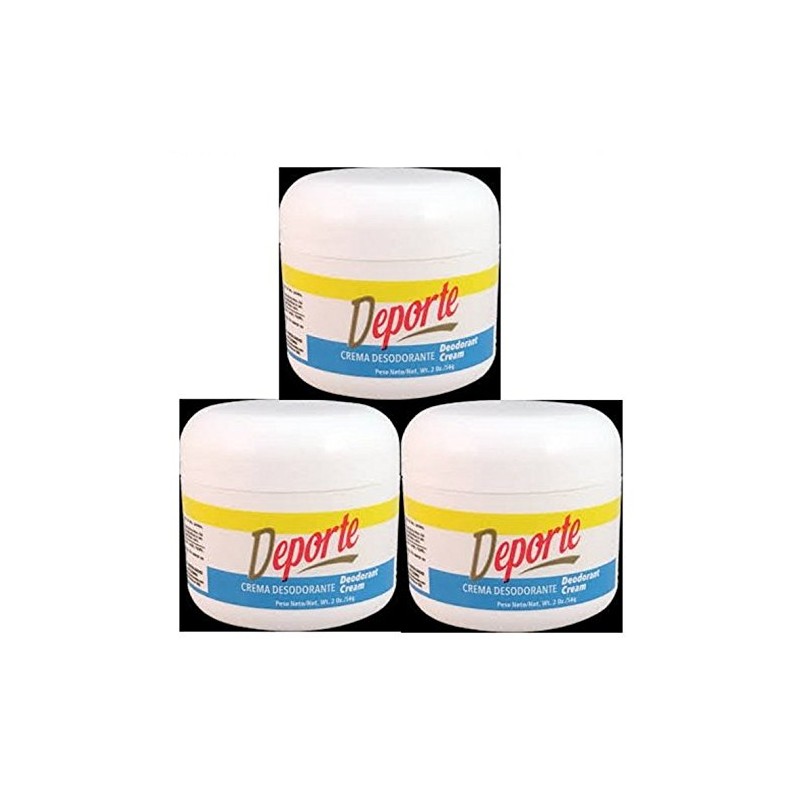 Deporte Crema Desodorante 2oz 3 Piezas