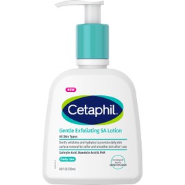 Cetaphil Gentle Exfoliating SA Lotion 236ml. Softer & Smoother Skin After Just 1 Use. Lightweight Lotion For Face & Body. Contains Salicylic Acid, Mandelic Acid and PHA for 48 Hour Hydration. Dermatologist Recommended