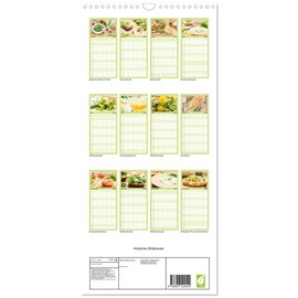 Familienplaner 2025 - Köstliche Wildkräuter mit 5 Spalten (Wandkalender, 21 cm x 45 cm), CALVENDO